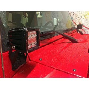 JEEP Wrangler JK Установочный комплект на  правую и левую нижнюю часть  рамки лобового стекла для фар Dually