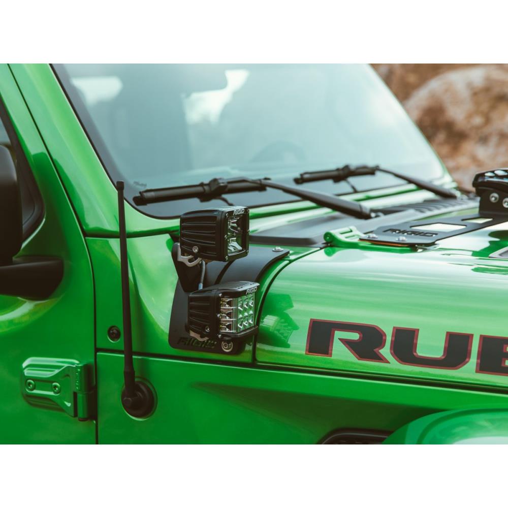 JEEP Wrangler JL Крепление 2х фар на обтекатель перед лобовым стеклом