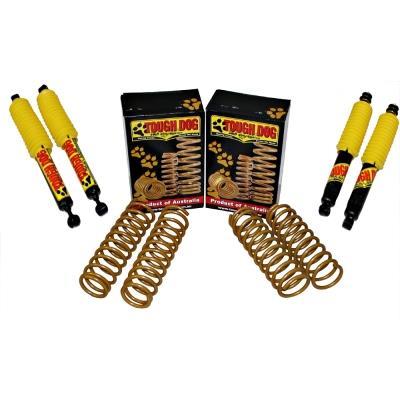 Комплект подвески Tough Dog Jeep Wrangler JK 4 двери БЕНЗИН амортизаторы регулируемые нагрузка 300+ кг лифт 40 мм