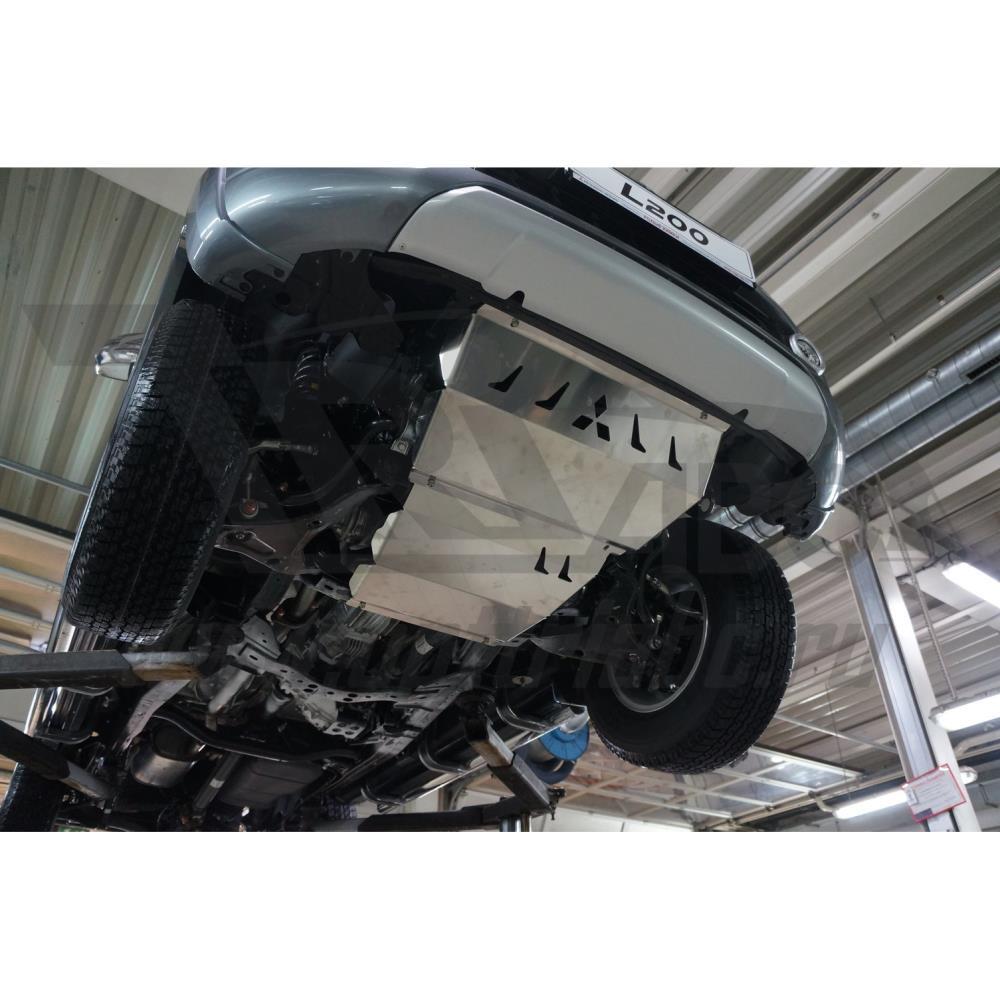 Алюминиевая защита радиатора и картера из 2 частей (толщина листа 4 мм) FIAT FULLBACK