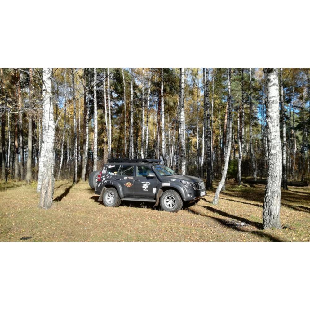 Багажник экспедиционный аэродинамический алюминиевый -Toyota Land Cruiser Prado 150