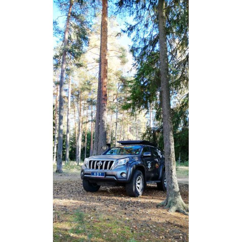 Багажник экспедиционный аэродинамический алюминиевый -Toyota Land Cruiser Prado 150
