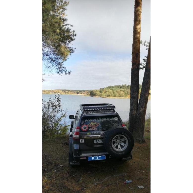 Багажник экспедиционный аэродинамический алюминиевый -Toyota Land Cruiser Prado 150
