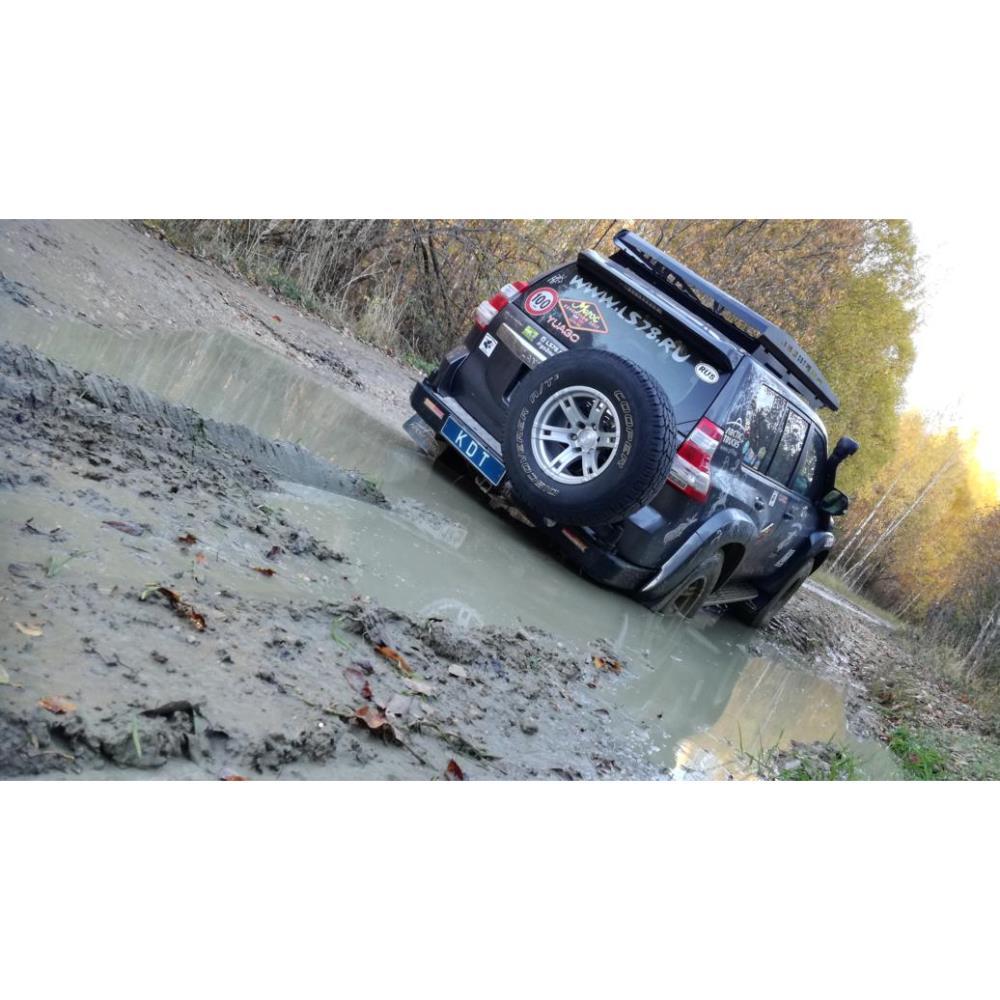 Багажник экспедиционный аэродинамический алюминиевый -Toyota Land Cruiser Prado 150