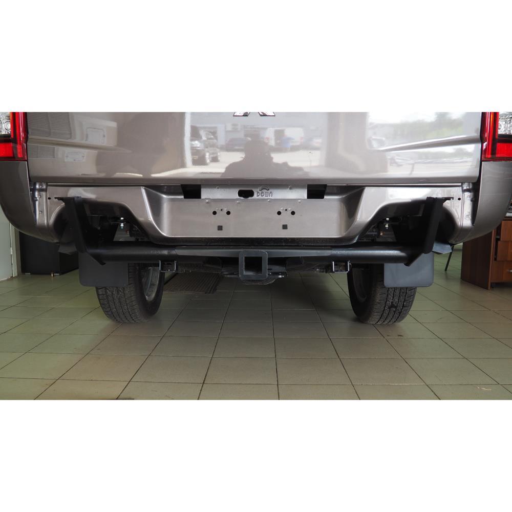 Бампер АВС-Дизайн задний с квадратом под ДО Mitsubishi L200 V рестайлинг 2018- (чёрный)