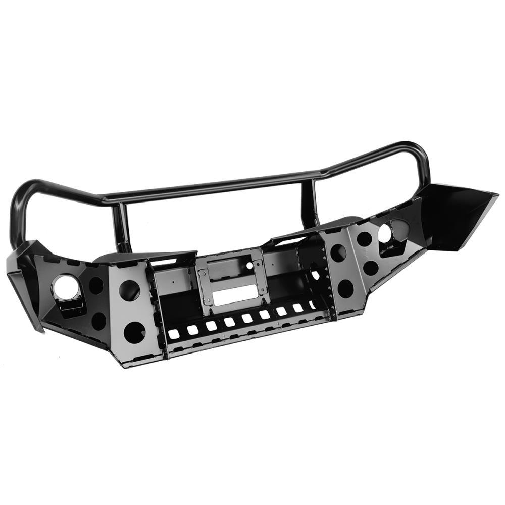 Бампер РИФ передний Mitsubishi L200 2015+ с доп. фарами и защитной дугой