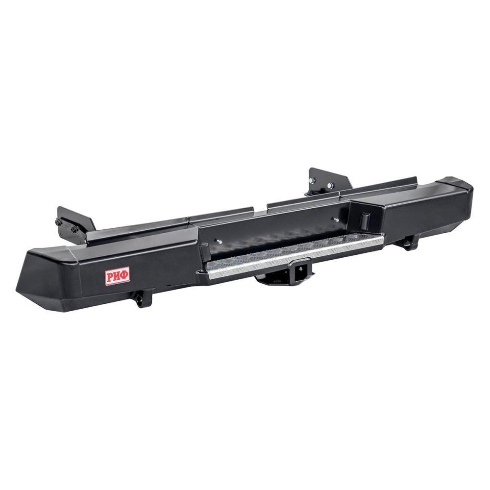 Бампер РИФ силовой задний Mitsubishi L200 2019+ с квадратом под фаркоп