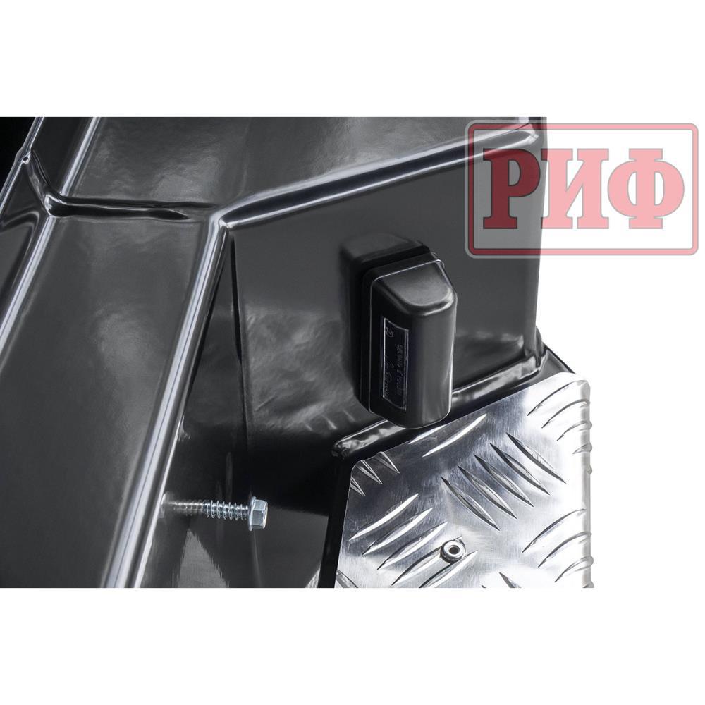 Бампер РИФ силовой задний Mitsubishi L200 2019+ с квадратом под фаркоп и фонарями