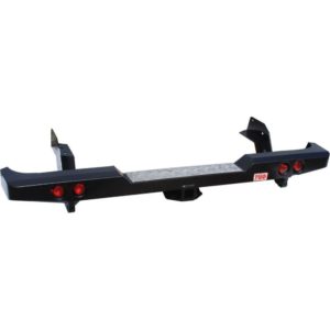 Бампер РИФ задний Ford Ranger T6 (2011-2015) с квадратом под фаркоп и фонарями