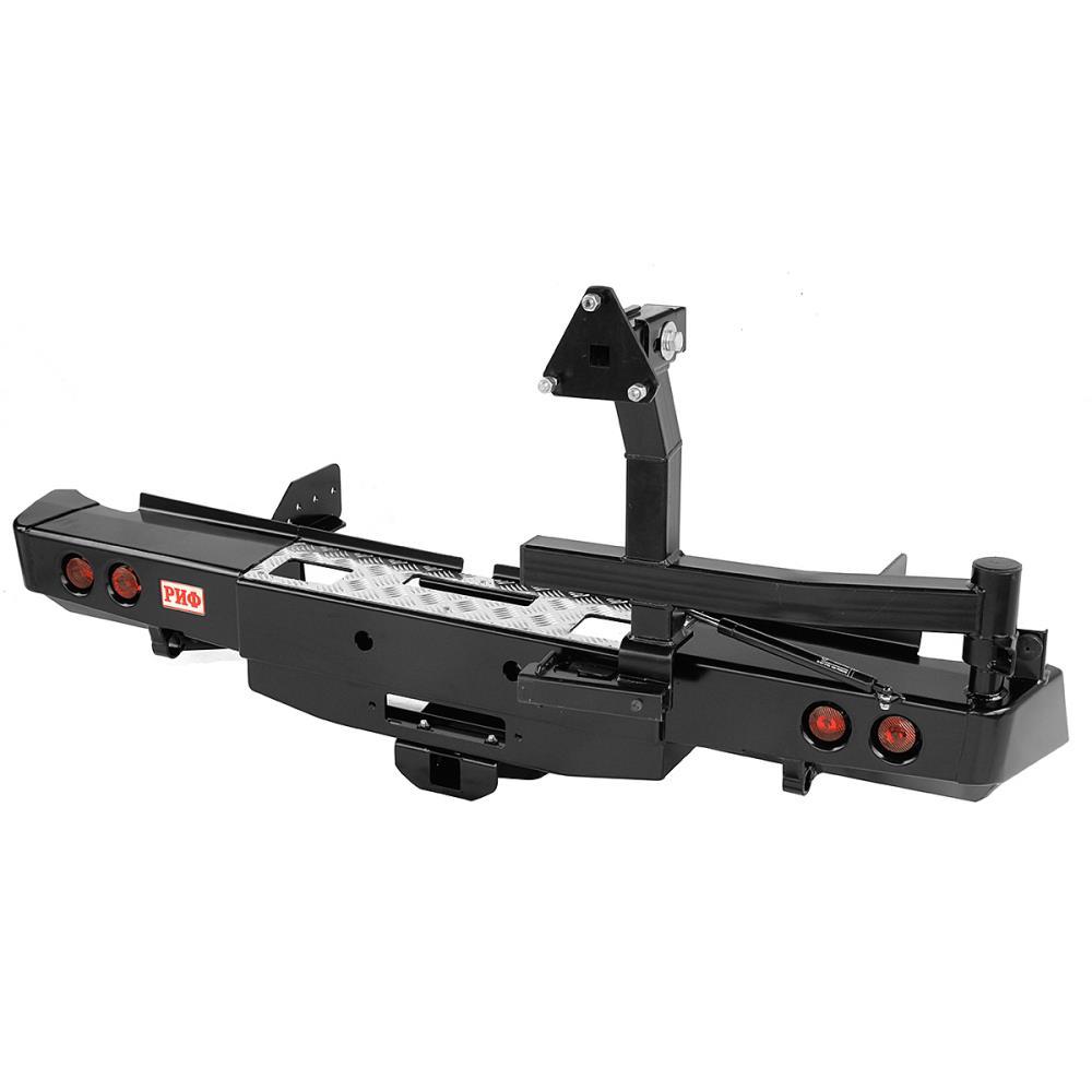 Бампер РИФ задний Mitsubishi L200 2015+ с площ. под лебёдку