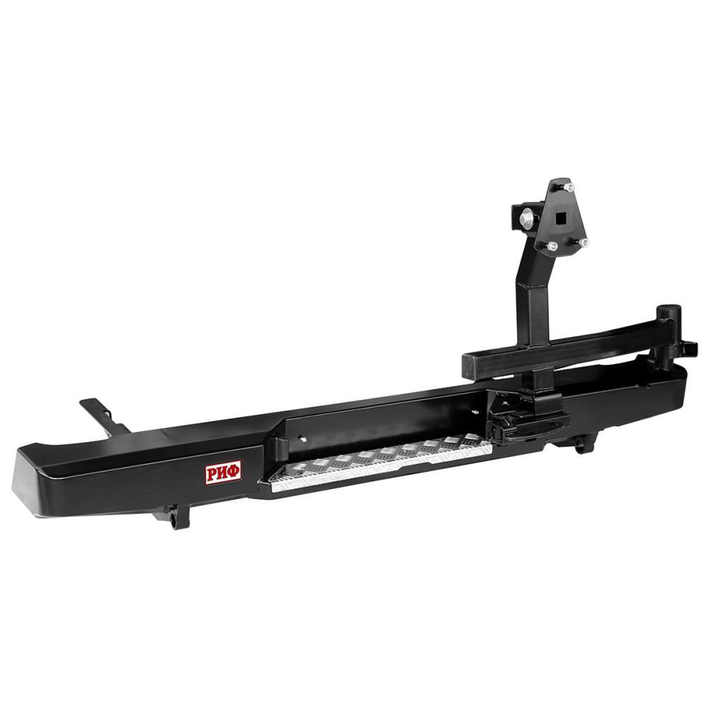 Бампер РИФ задний Toyota Hilux 2005-2014 с калиткой без фаркопа