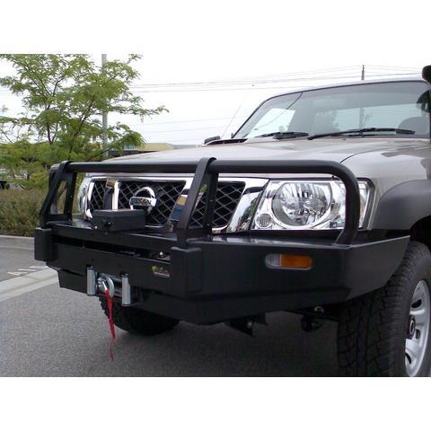 Бампер силовой Black Commercial Nissan Safari/Patrol 61 c 2005 по н.в.