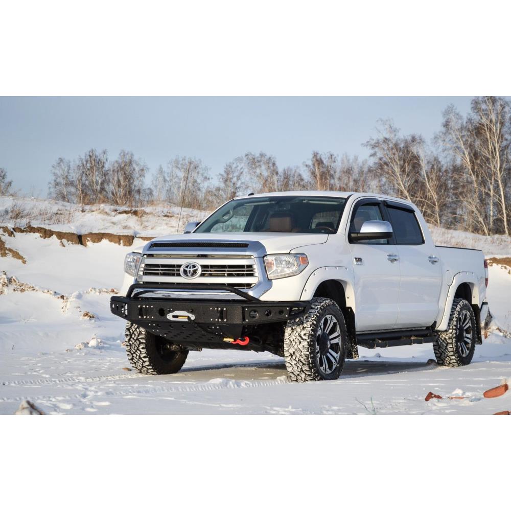 Бампер силовой передний BMS из трубы Toyota Tundra 2014-