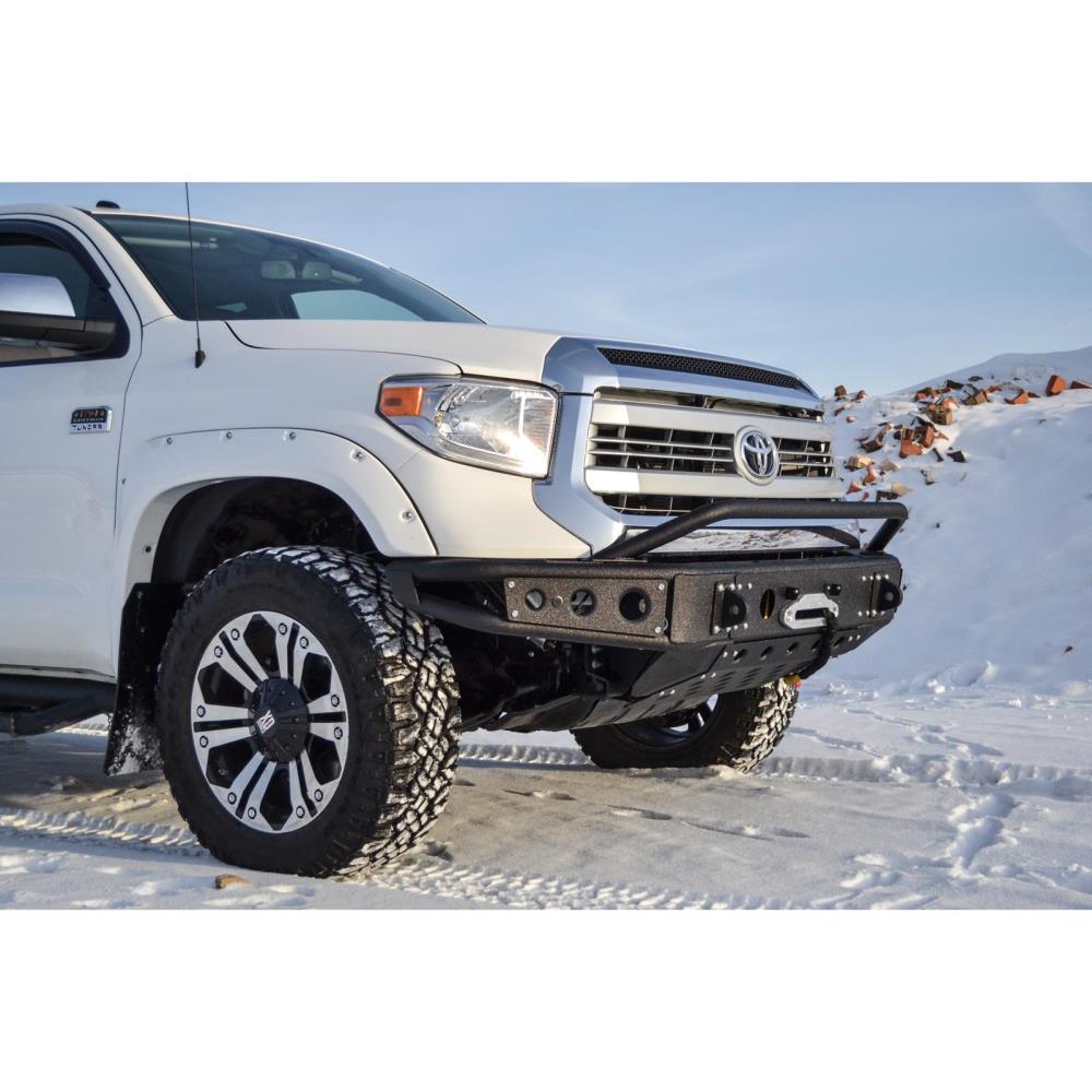 Бампер силовой передний BMS из трубы Toyota Tundra 2014-