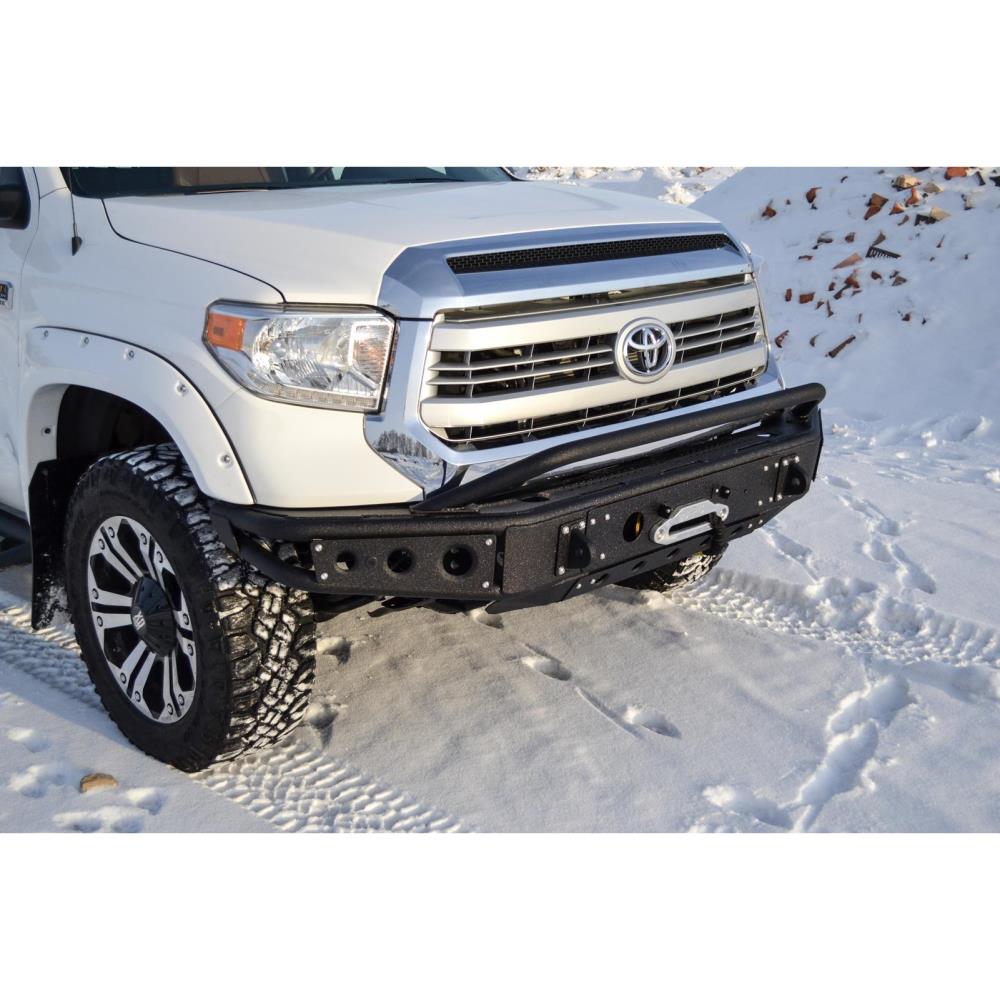 Бампер силовой передний BMS из трубы Toyota Tundra 2014-