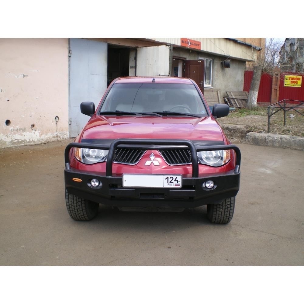 Бампер силовой передний Mitsubishi L200 2006-2015 г с кенгурином
