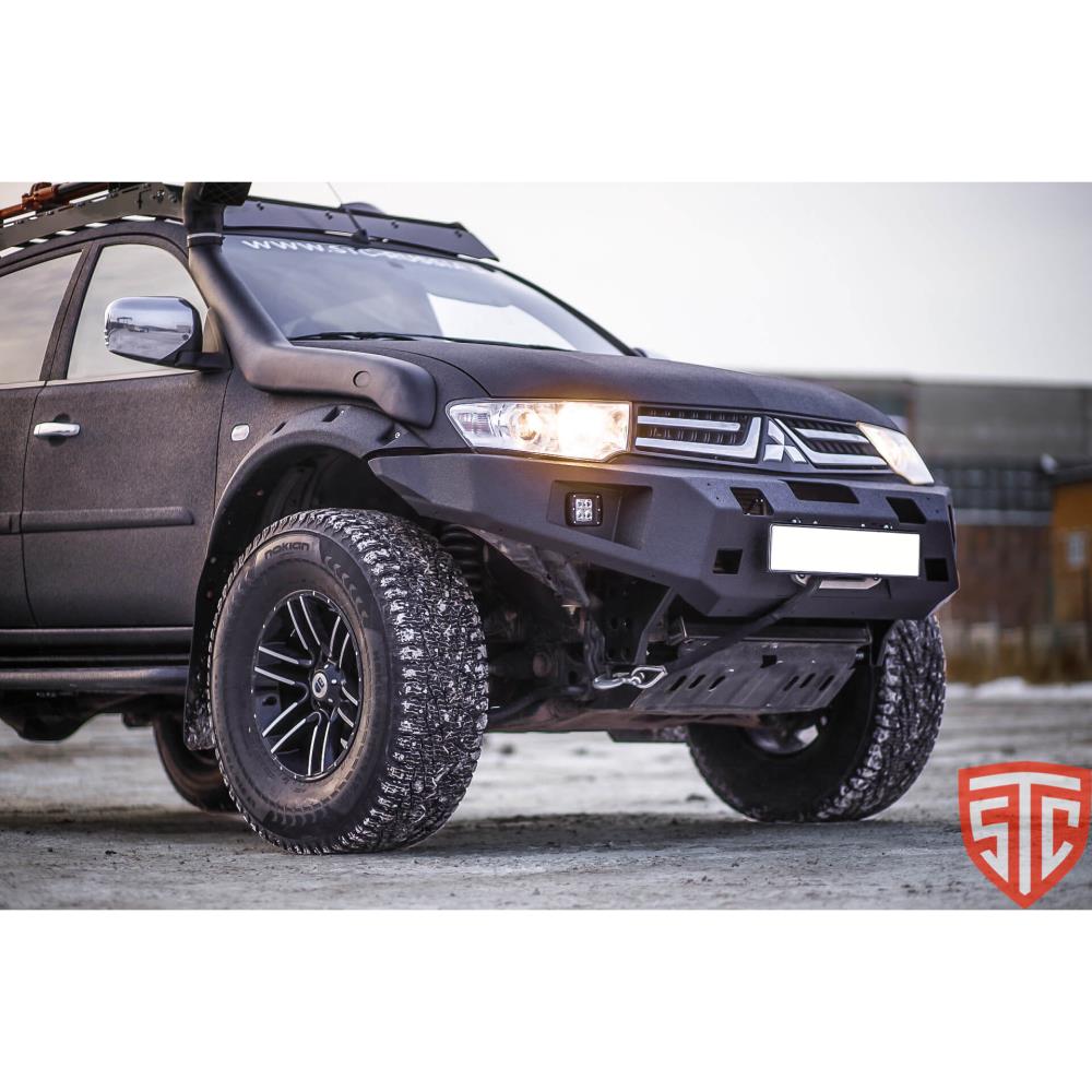 Бампер силовой передний Mitsubishi L200 2013-2015 птф