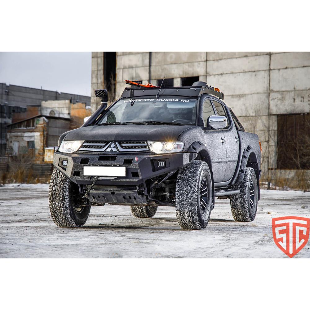 Бампер силовой передний Mitsubishi L200 2013-2015 птф