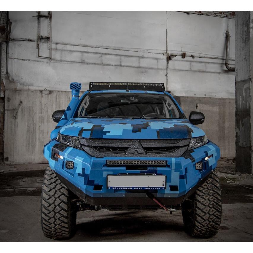 БАМПЕР СИЛОВОЙ ПЕРЕДНИЙ MITSUBISHI L200 2019+ ПТФ