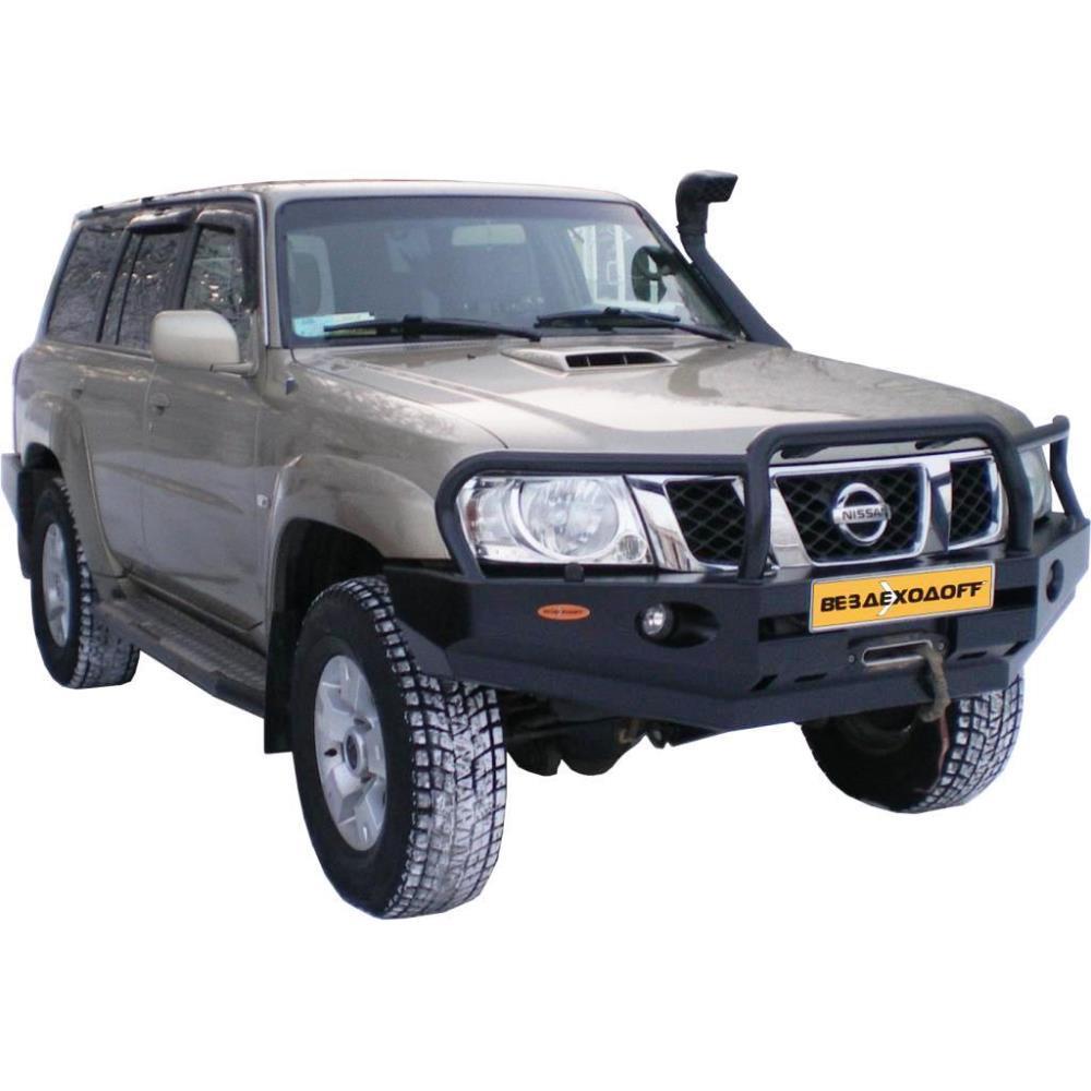 Бампер силовой передний Nissan Patrol Y61 с кенгурином