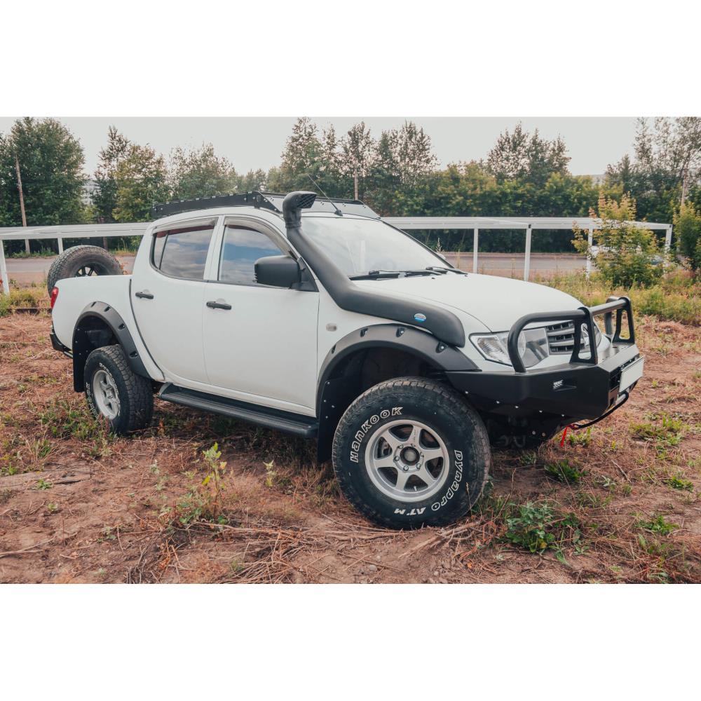 Бампер силовой передний STC Mitsubishi Pajero Sport/L200 2008-2015 с защитой фар