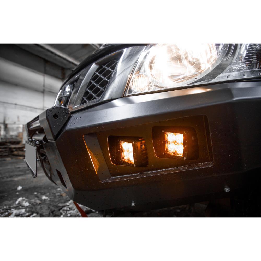 Бампер силовой передний STC Nissan Patrol Y61 2004+ с защитной дугой и противотуманными фарами