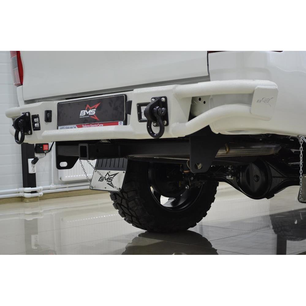 Бампер силовой задний BMS из трубы Тойота Хайлюкс Рево 2015+