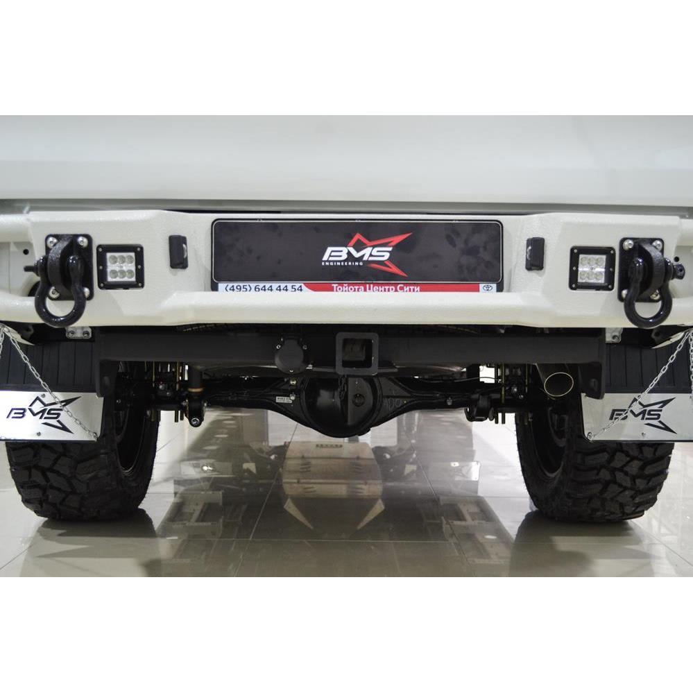 Бампер силовой задний BMS из трубы Тойота Хайлюкс Рево 2015+