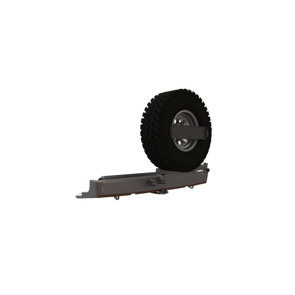 Бампер силовой задний Nissan Navara квадрат