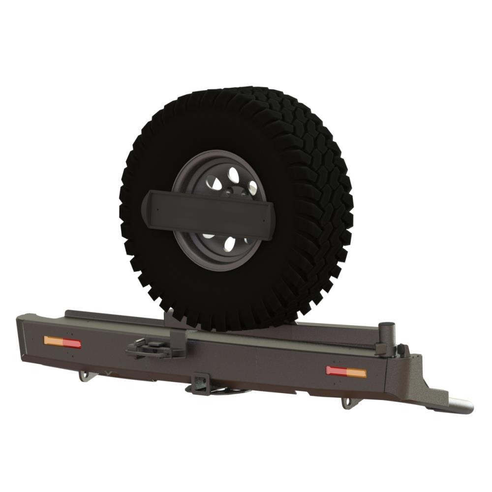 Бампер силовой задний Nissan Navara квадрат