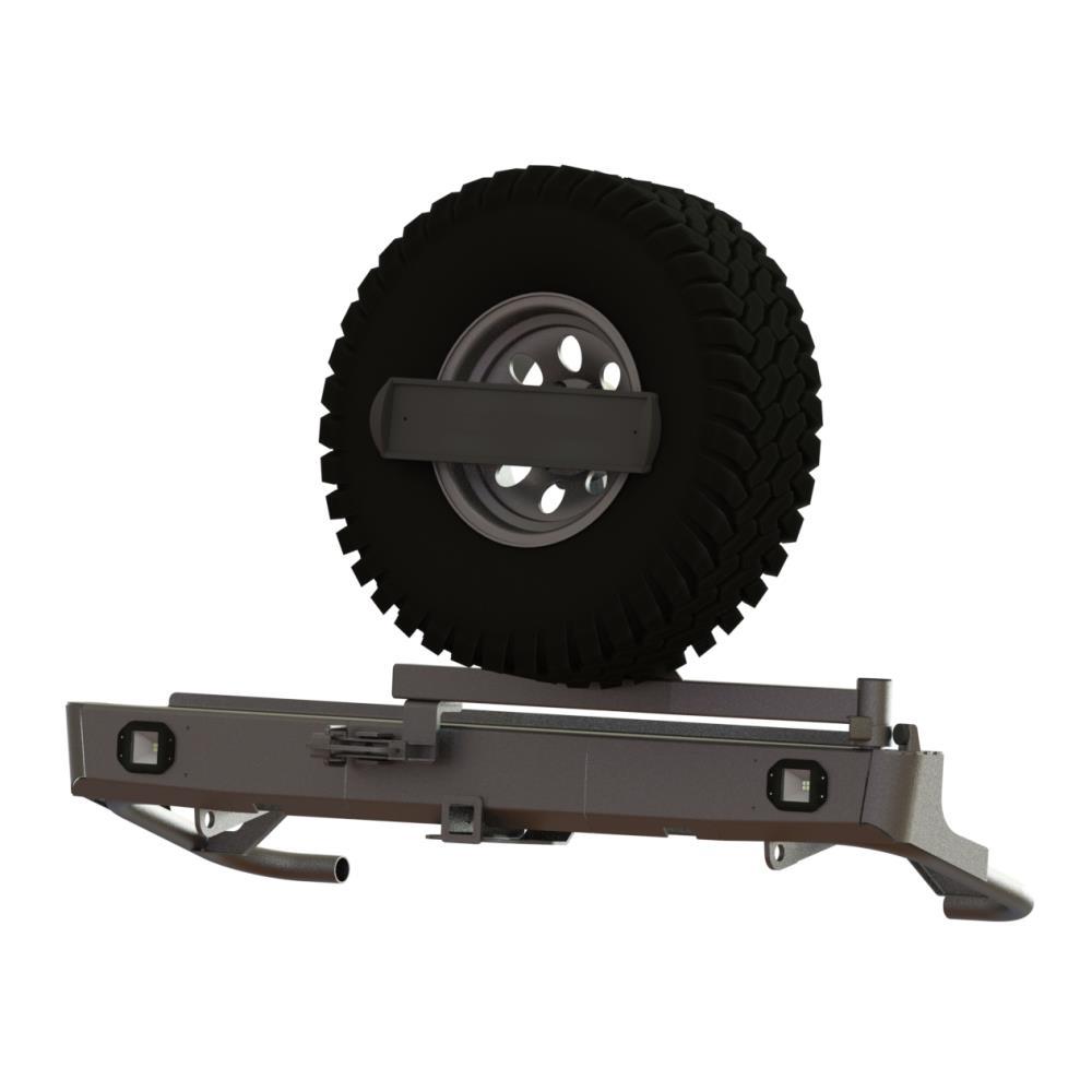 Бампер силовой задний Nissan Navara квадрат