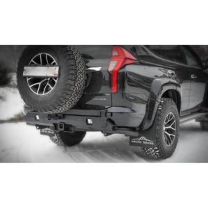 Бампер силовой задний STC Mitsubishi Pajero Sport 2021+ с квадратом под фаркоп