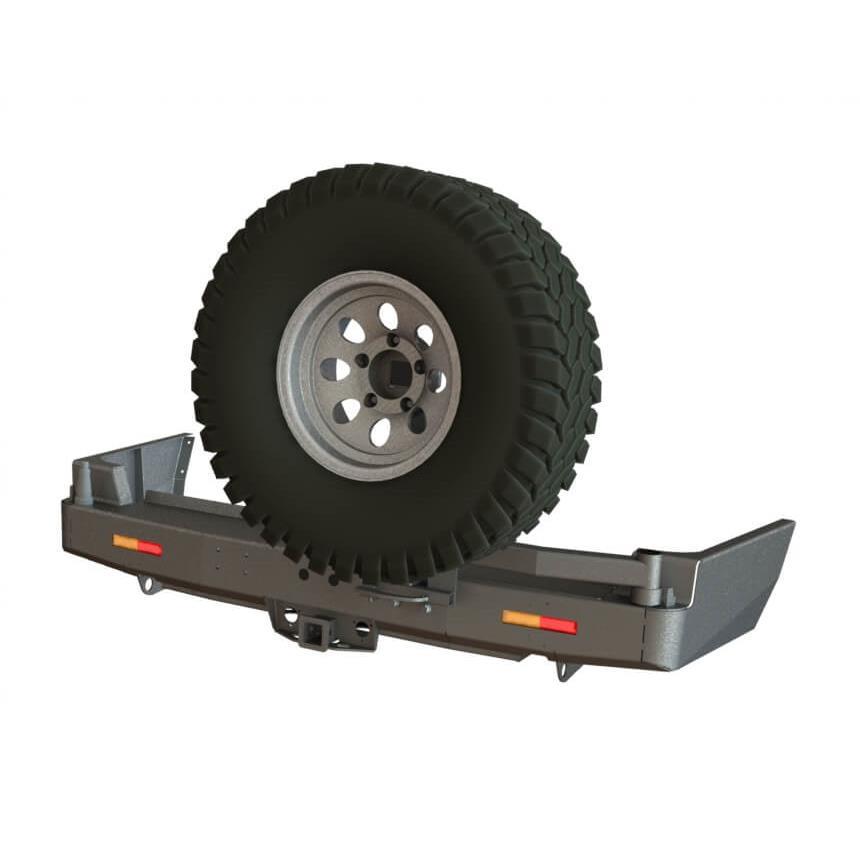 Бампер силовой задний STCToyota Land Cruiser 105 с квадратом под фаркоп