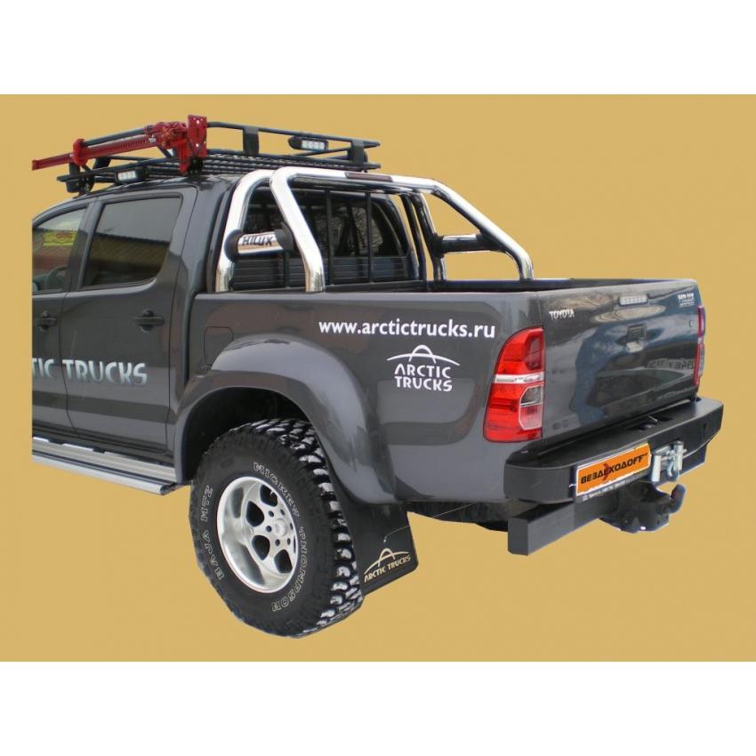 Бампер силовой задний Toyota HiLux с площадкой лебедки