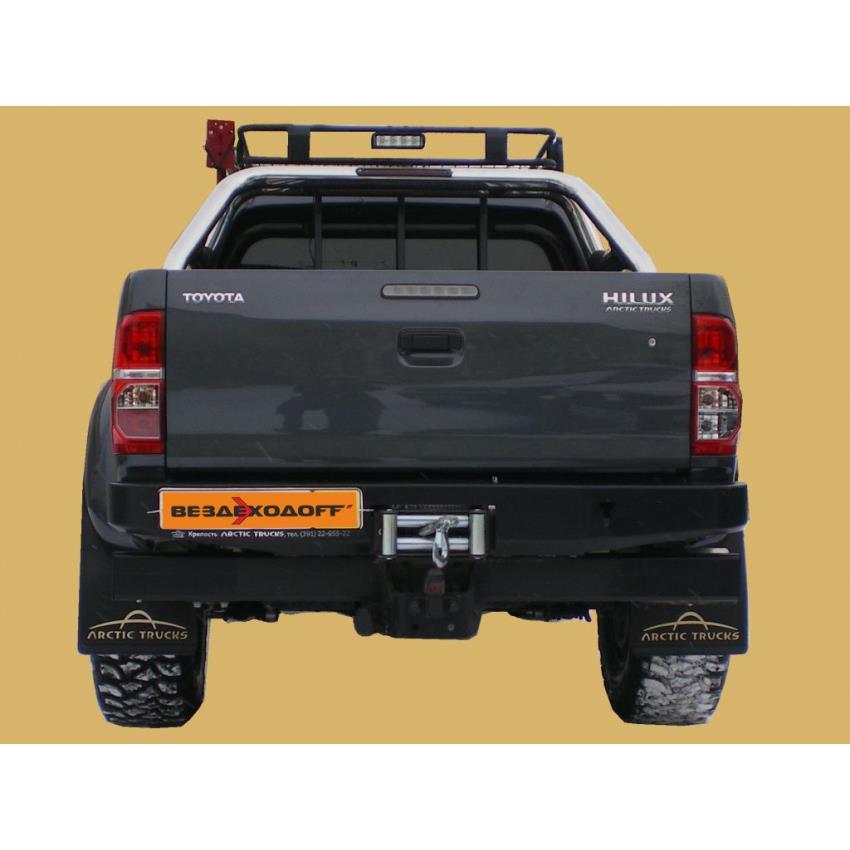 Бампер силовой задний Toyota HiLux с площадкой лебедки