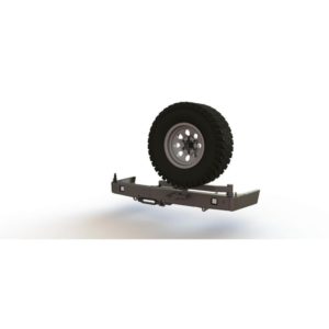 Бампер силовой задний Toyota Land Cruiser Prado 150 с квадратом под фаркоп