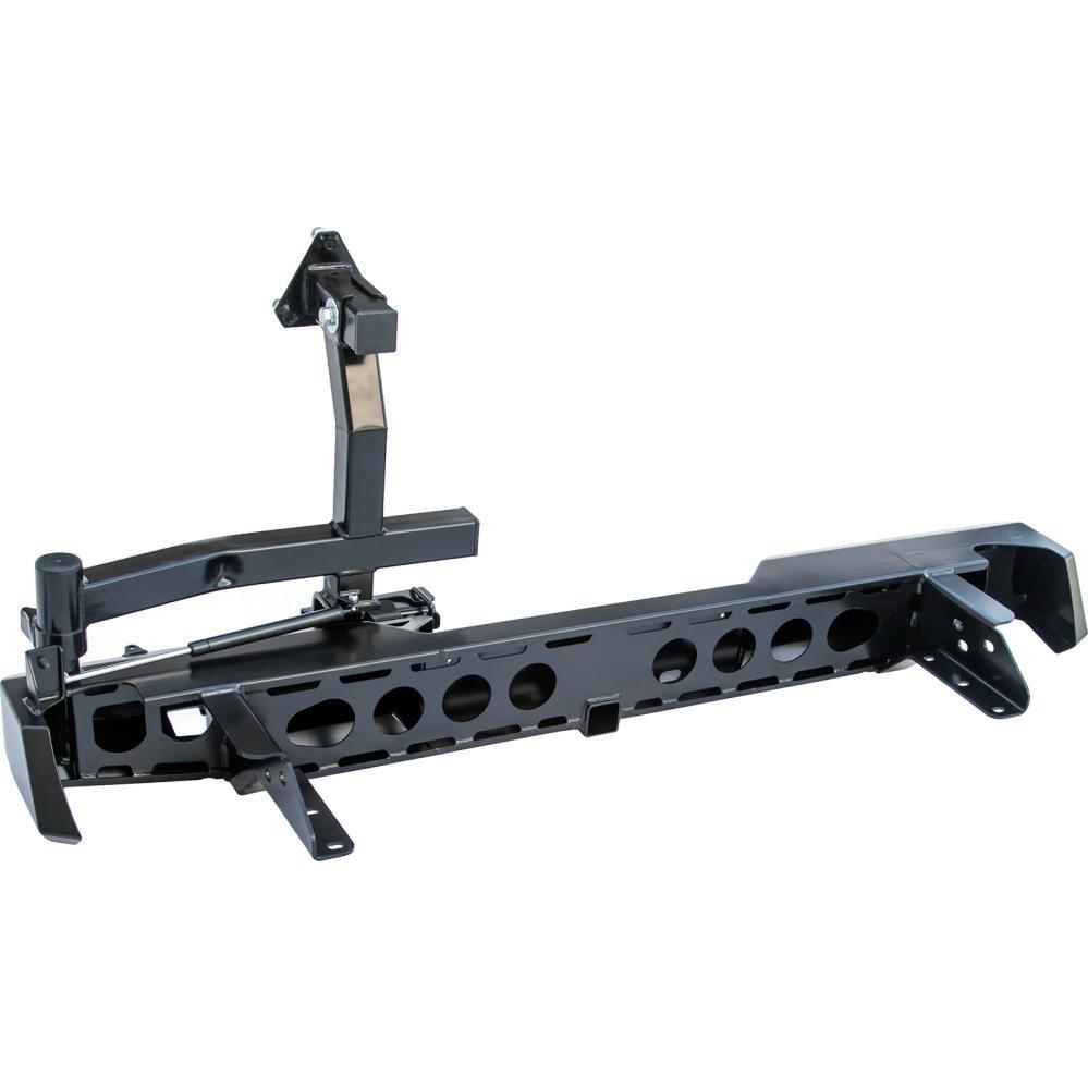 Бампер задний РИФ с квадратом под фаркоп и калиткой Nissan NP300