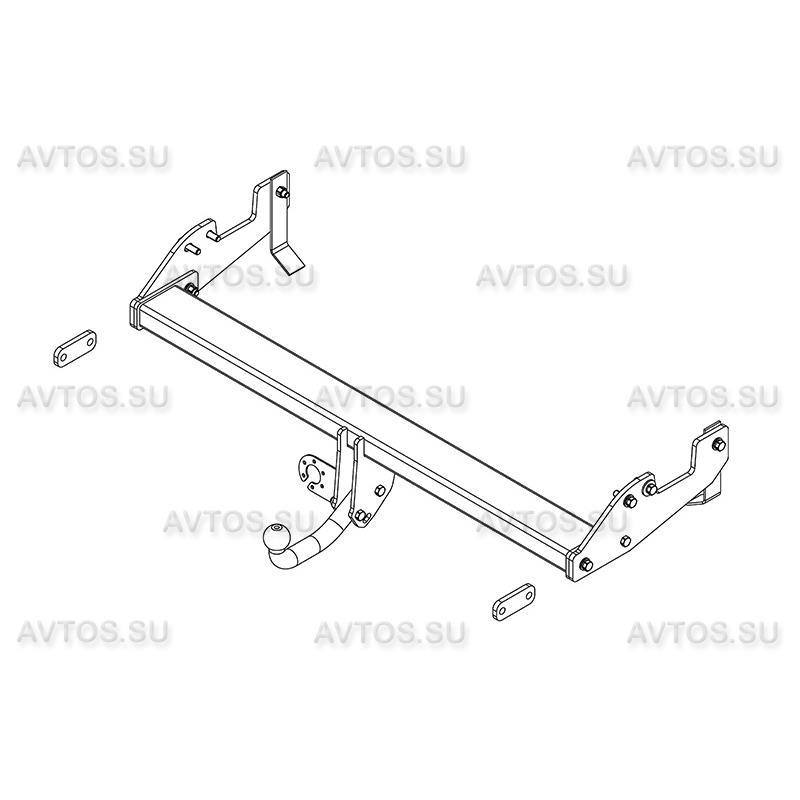 Фаркоп AvtoS (TY 36) 2500 кг на TOYOTA HILUX (2005)