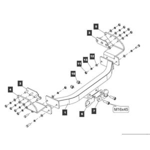 Фаркоп для Pajero Sport