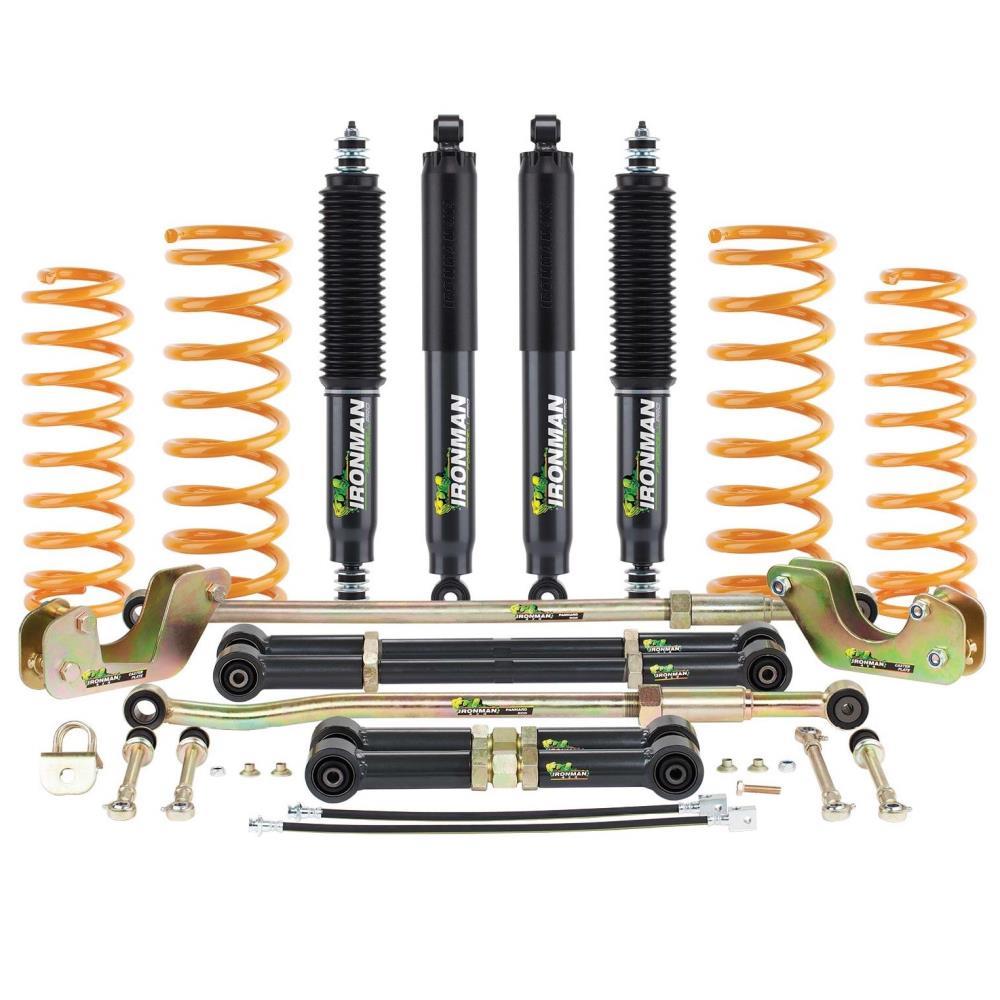 Комплект подвески Ironman Nissan Patrol Y60 GQ LWB Wagon 1988 - 1998 амортизаторы Foam Cell масляные нагрузка до 200 кг лифт 6''
