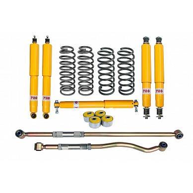 Комплект подвески РИФ Toyota Land Cruiser 80 амортизаторы масляные нагрузка до 400 кг лифт 50 мм