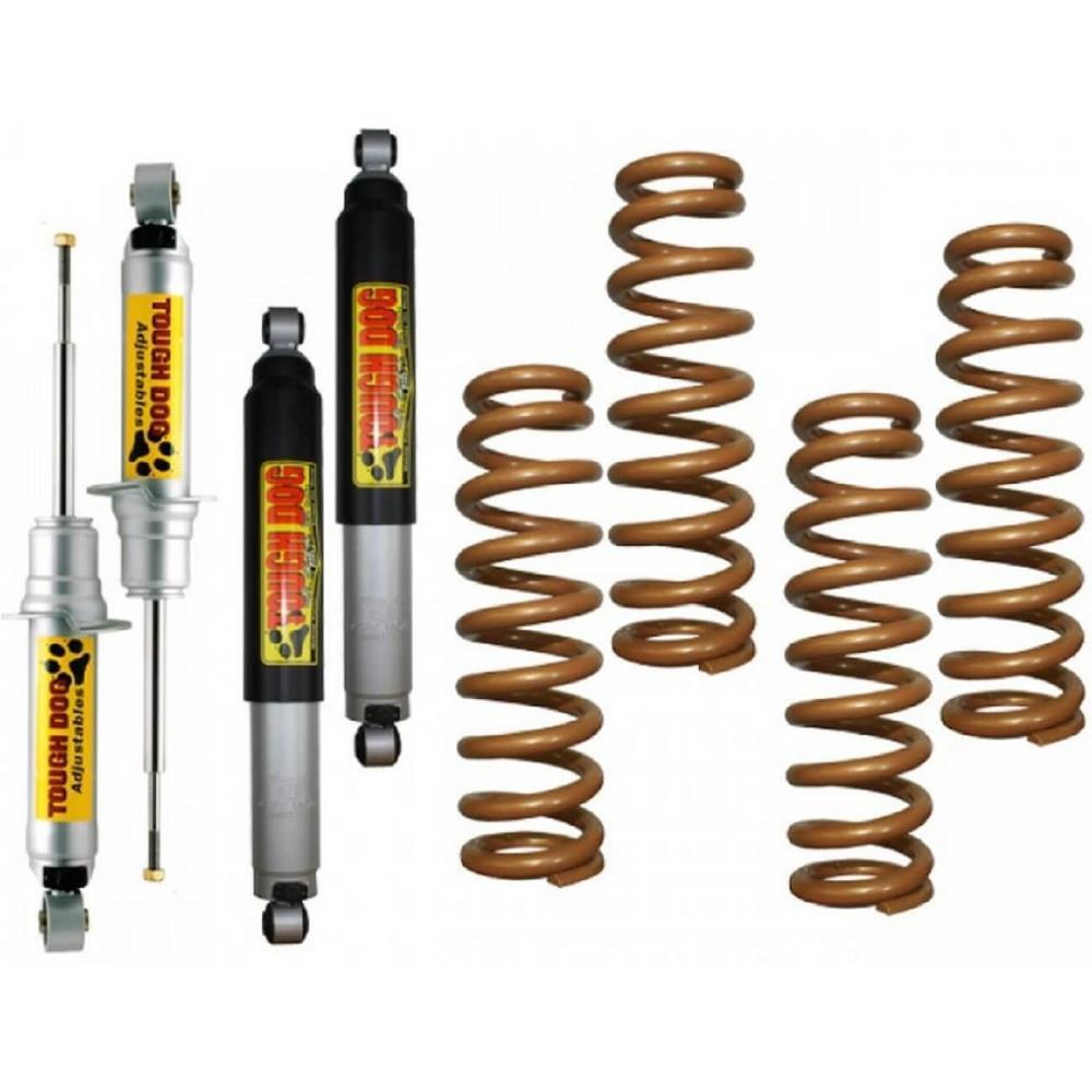 Комплект подвески Tough Dog Toyota Land Cruiser Prado 150 LWB амортизаторы Foam Cell нагрузка перед 110 кг зад 300+ кг лифт 40 мм