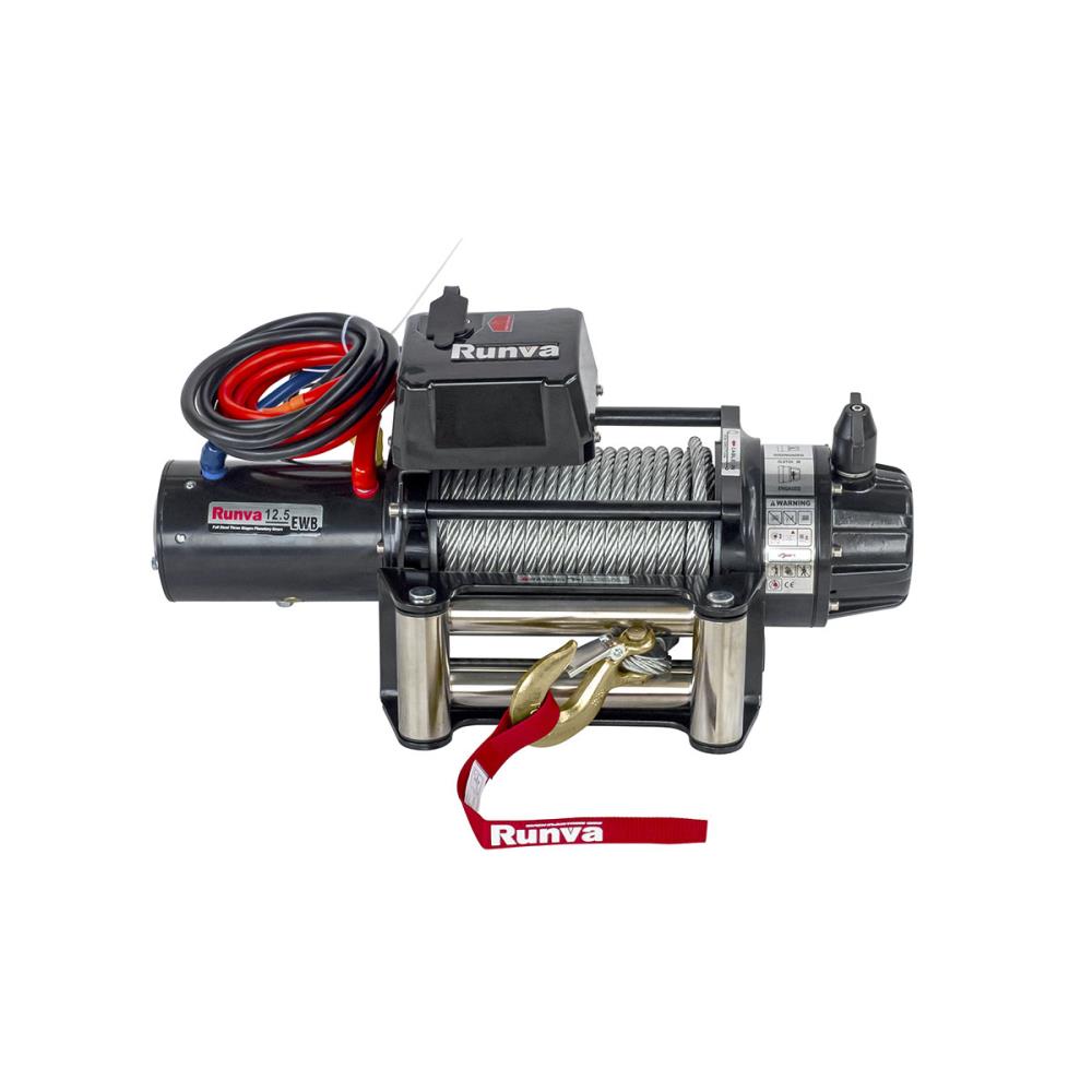 Лебёдка электрическая 12V Runva 12500 lbs 5670 кг (влагозащищенная)