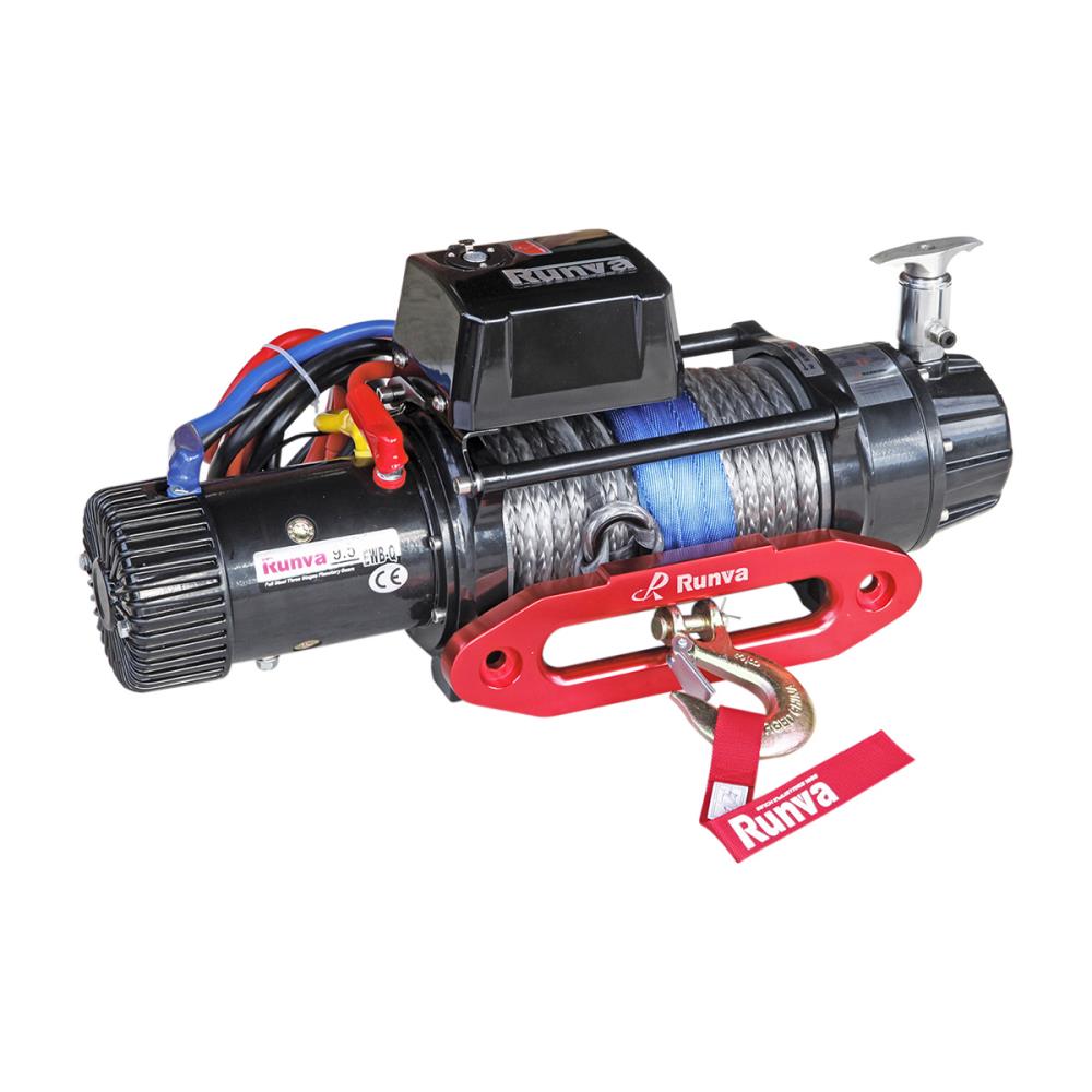 Лебёдка электрическая 12V Runva 9500 lbs 4350 кг влагозащищенная