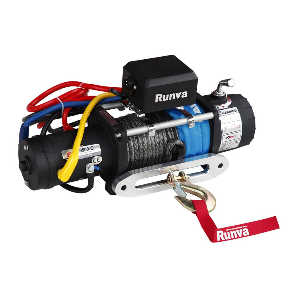 Лебёдка электрическая 12V Runva 9500 lbs 4350 кг влагозащищенная