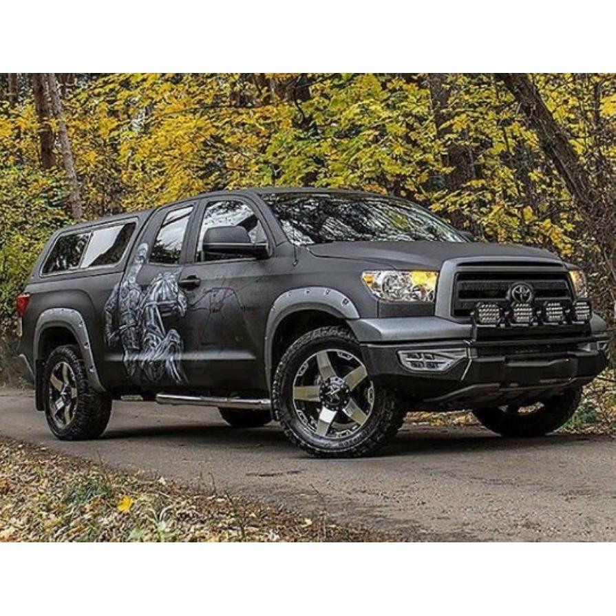 Передний композитный 10 мм. силовой бампер с доп.светом Тойота Тундра 2007г.+