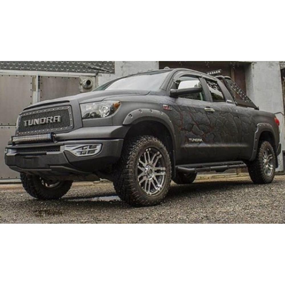 Передний композитный 10 мм. силовой бампер с доп.светом Тойота Тундра 2007г.+