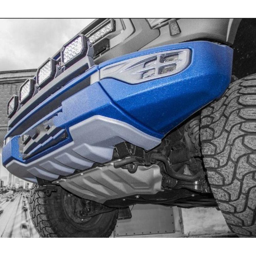 Передний композитный 6 мм. силовой бампер с доп.светом Тойота Тундра 2014г.+