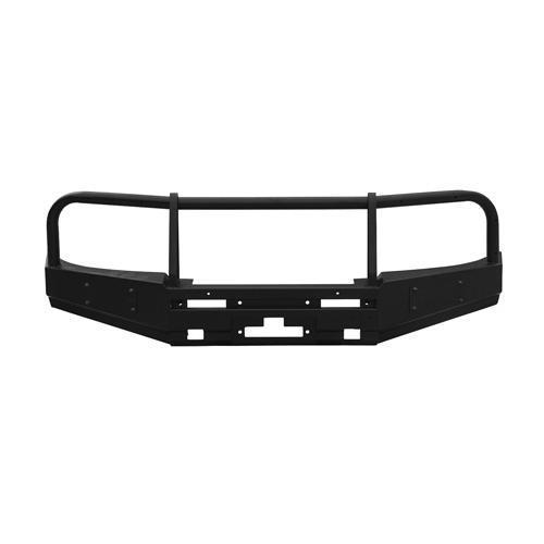 Передний силовой бампер Mitsubishi L200 2006+ с вертикальной площадкой лебёдки OJ