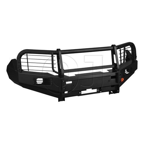 Передний силовой бампер OJ серии Трофи с вертикальной площадкой лебёдки Nissan Navara
